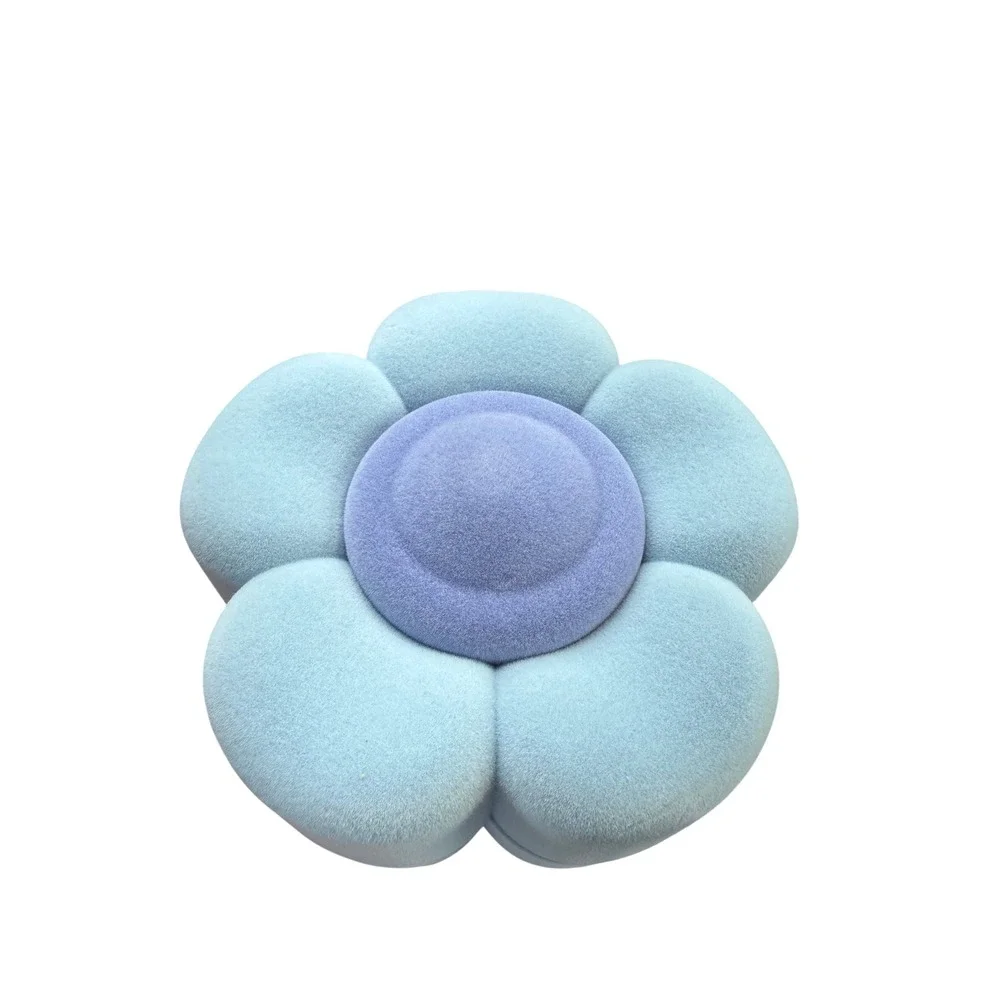 Target Flower Jewelry Box Blue Purple Velvet Floral Earring Storage Case NWT